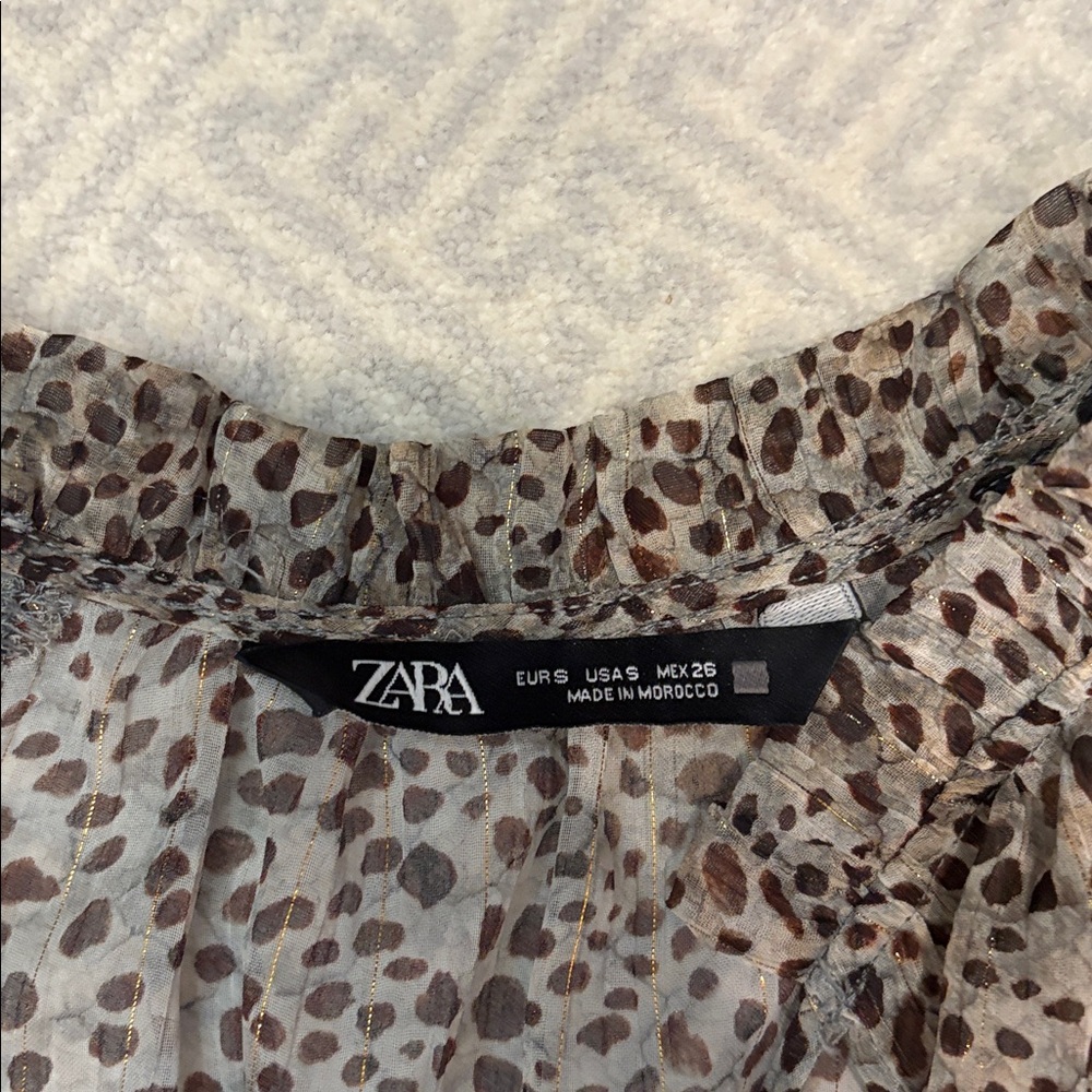 Zara Elegant animal print  Dress - Picture 4 of 4